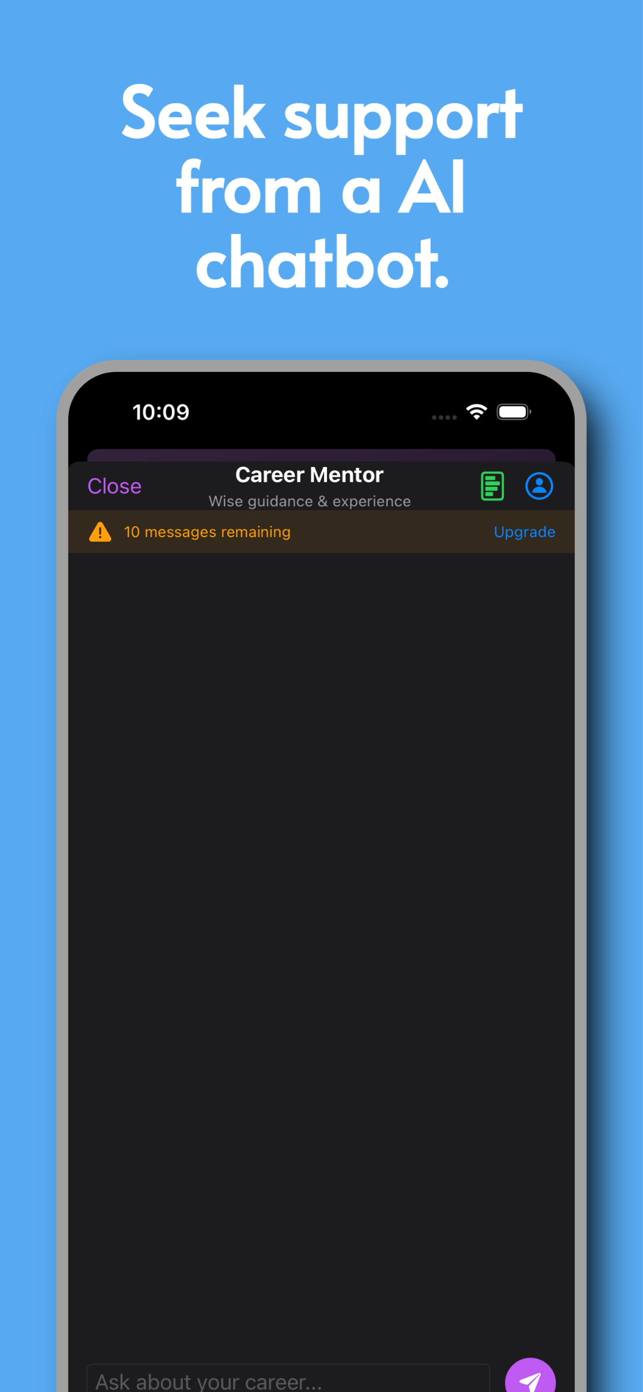 ProLaunch AI career mentor screenshot